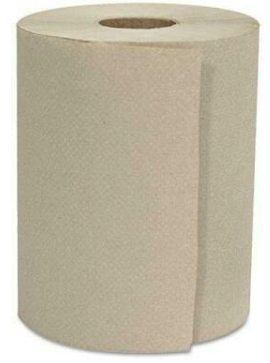 Hardwound Roll Towels 1-Ply Natural 8 X 800 Ft 6 Rolls/Carton