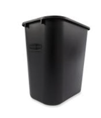 Rubbermaid 7 Gal Plastic Office Trash Can Black