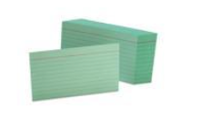 Oxford Ruled Index Cards, 3 X 5, Green, 100/pack ( OXF7321GRE )