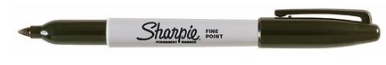 Sharpie Fine Tip Permanent Markers, Black, 5 Pack Black