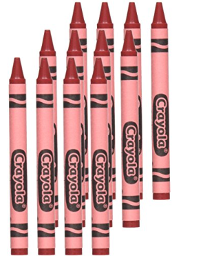 Crayola Crayons, Red, 12/Box