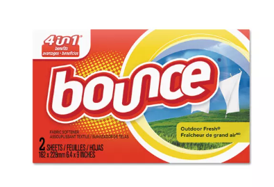 BULK - Bounce Fabric Softener Sheets, Outdoor Fresh, 2/Box, 156 Boxes/Carton