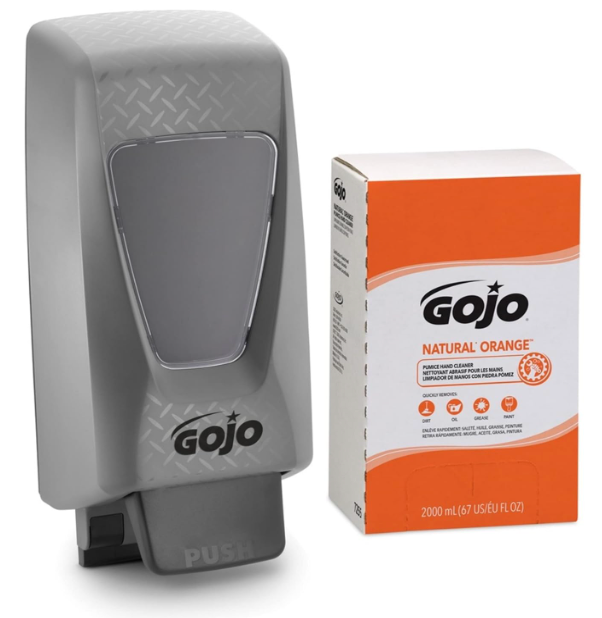 GOJO GOJ7255 NATURAL ORANGE Pumice Hand Cleaner Refill,Citrus Scent,2000 ML