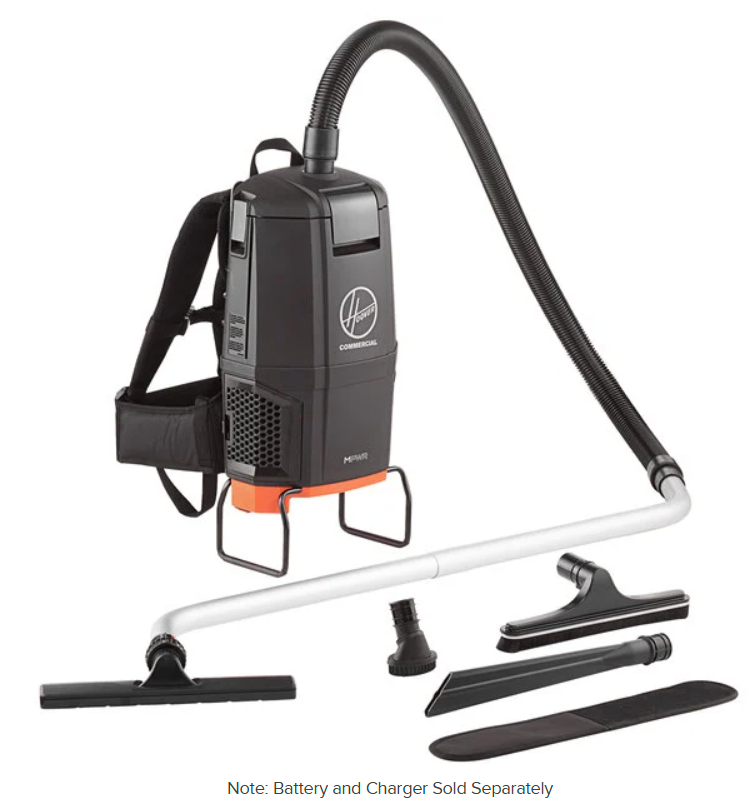 MPWR Cordless Backpack Vacuum Cleaner (Battery Not Included)