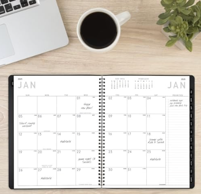 2025 at-a-GLANCE Contemporary 9" X 11" Monthly Planner