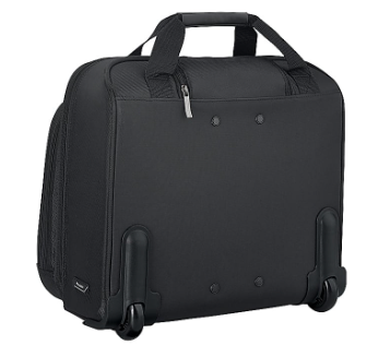 Solo® Rolling Laptop Case/Overnighter, Ballistic Poly, Black (USLB644)