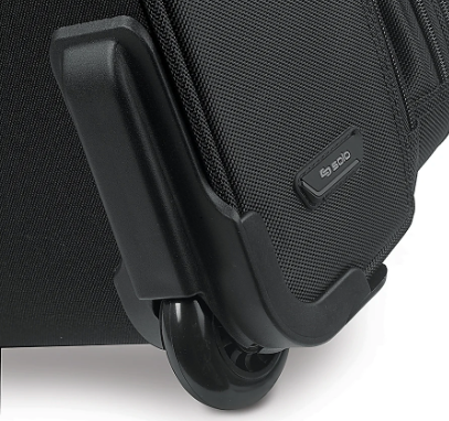 Solo® Rolling Laptop Case/Overnighter, Ballistic Poly, Black (USLB644)