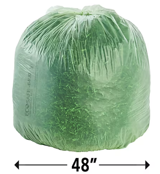 Stout 48 Gal Trash Bags, 40 bags per case, Green