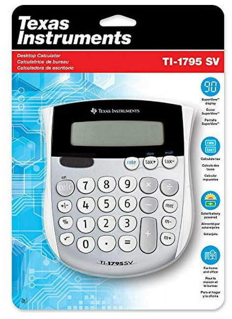 Texas Instruments® TI-1795SV Desktop Display Calculator