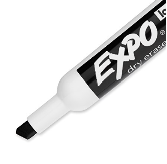 Dry-erase Markers, Chisel Point, Nontoxic, 36/PK, Black