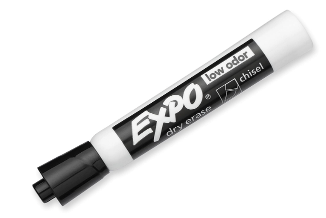 Dry-erase Markers, Chisel Point, Nontoxic, 36/PK, Black