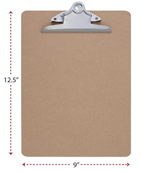 Universal Hardboard Clipboard, 1 Capacity, 8-1/2 X 11, Brown (UNV40304VP)