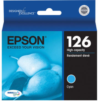 Epson T126 Cyan High Yield Ink Cartridge (T126220)