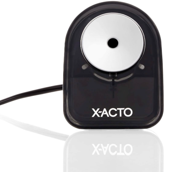 X-ACTO 1818LMR XLR Office Electric Pencil Sharpener, Charcoal Black