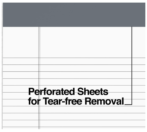 TRU RED Notepads 8.5" X 11.75", Narrow Ruled, White, 50 Sheets/Pad, 12 Pads/Pack (TR57369)