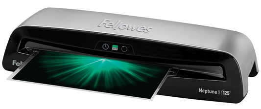 Fellowes Neptune 3 125 Laminator with 10 Pouches, 12.5 Inch (5721401), Silver, Black