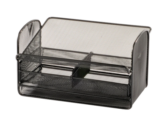 Onyx™ Mesh Telephone Stand with Drawer Black [2160BL]