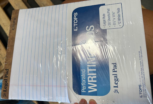 TOPS The Legal Pad Perforated Pads (Wide Legal Rule, 8.5 × 11.75, 50 Sheets)