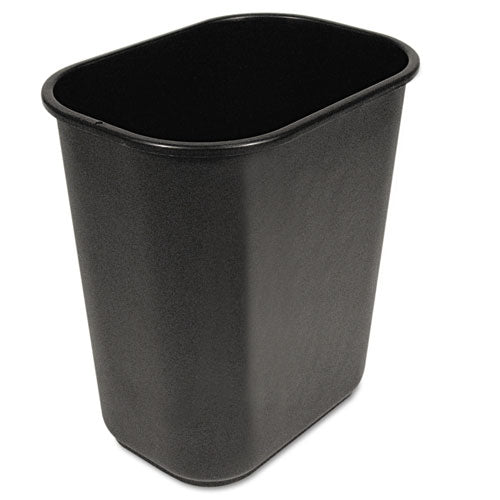 Boardwalk Soft‑Sided Wastebasket, 28 qt, Black (model 28QTWBBLA)