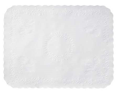 Hoffmaster Scalloped Edge Tray Mat (Bond Paper) - Local Pickup Only