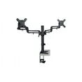 TRIPP LITE DDR1327SDFC Black 13' - 27' Dual Full-Motion Flex Arm Desk Clamp for Flat-Screen Displays