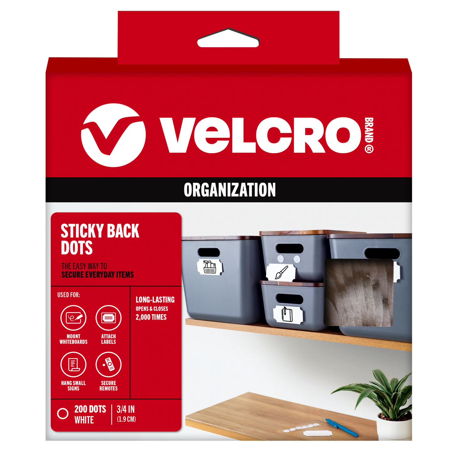 VELCRO® Brand Sticky‑Back Dots