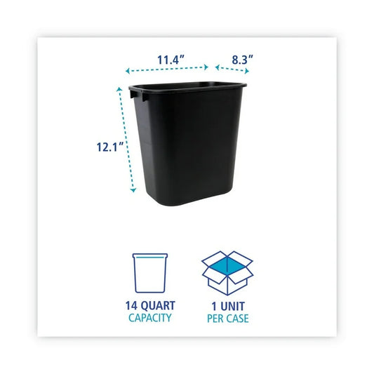 Boardwalk Soft Sided 14qt Wastebasket