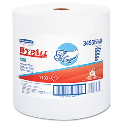 Towel / Roll Wypall X60 Medium Duty Wiper Jumbo Roll White 34955