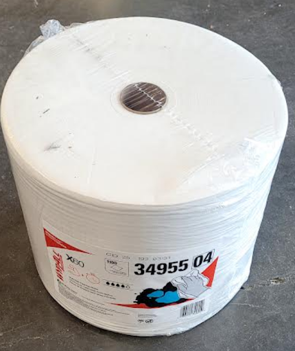 Towel / Roll Wypall X60 Medium Duty Wiper Jumbo Roll White 34955