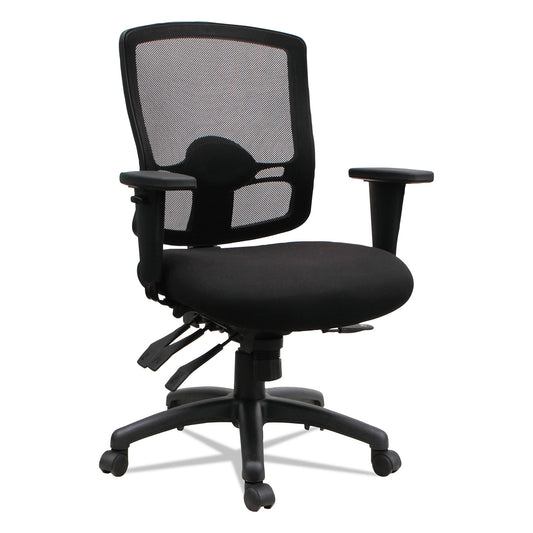 Alera Etros Series Mesh Mid-Back Petite Multifunction Chair Black Local Pickup Only