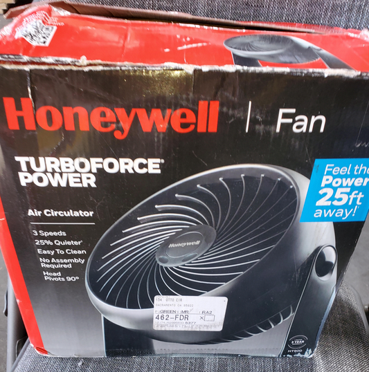 Honeywell Fan Turbo Force Power Air Circulator Open Box - New