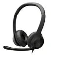 Logitech H390 Wired Headset with Noise Cancelling Microphone - Black