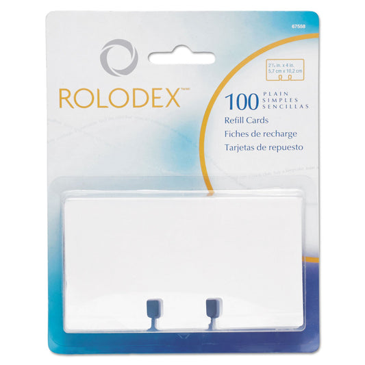 Rolodex® Petite Card File Refills, Unruled