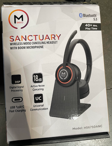 Morpheus 360 Sanctuary Wireless Noise Cancelling UC Headset with Boom Mic (HS6750ANC)